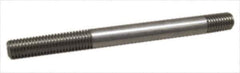 Gibraltar - 3/8-16 1-3/4" OAL Equal Double Threaded Stud - Carbon Steel, Black Oxide Finish, 5/8" Equal Thread Length - All Tool & Supply