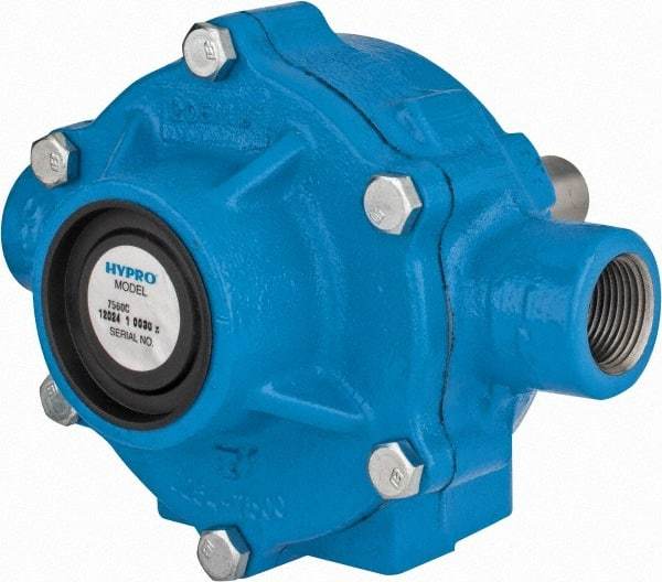 Pentair - 8-Roller Pump, Cast Iron Housing Material, Roller Spray Pump Only - 3/4 Inch Inlet Size, 3/4 Inch Outlet Size, 300 psi Max Working Pressure, 1000 Max RPM, Viton, Lip, 416 Stainless Steel, NPT - All Tool & Supply