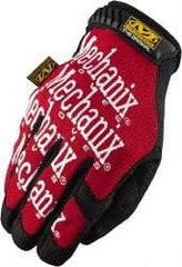 Mechanix Wear - Size M (9) Synthetic Leather General Protection Work Gloves - For Mechanic's & Lifting, Uncoated, Hook & Loop Cuff, Full Fingered, Red, Paired - All Tool & Supply