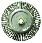 6" Diameter - 5/8-11" Arbor Hole - Stringer Bead Twist Steel Wire Straight Wheel - All Tool & Supply