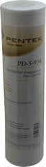 Pentair - 2-1/2" OD, 5µ, Polypropylene Thermal Bonded Cartridge Filter - 9.88" Long, Reduces Sediments - All Tool & Supply