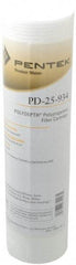 Pentair - 2-1/2" OD, 25µ, Polypropylene Thermal Bonded Cartridge Filter - 9.88" Long, Reduces Sediments - All Tool & Supply