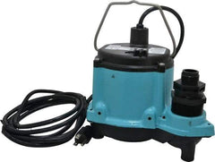 Little Giant Pumps - 1/3 hp, 115 Amp Rating, 115 Volts, Manual Operation, Dewatering Pump - Cast Iron Housing - All Tool & Supply