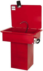 Build-All - Base Mount Solvent-Based Parts Washer - 35 Gal Max Operating Capacity, Steel Tank, 120 Input Volts - All Tool & Supply