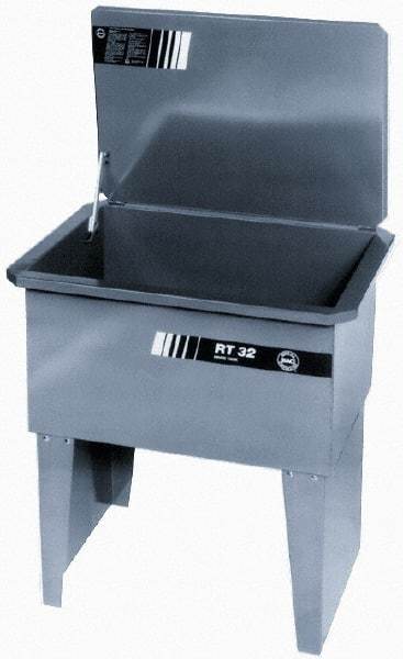 Build-All - Free Standing Solvent-Based Parts Washer - 60 Gal Max Operating Capacity, Steel Tank, 39" High - All Tool & Supply