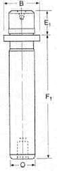 Dayton Lamina - 1" Diam x 4-3/16" Long Demountable Ball Bearing Guide Post - 5/16-18, 1-5/16" Collar OD, 1-3/16" Above Collar, Hardened Steel - All Tool & Supply