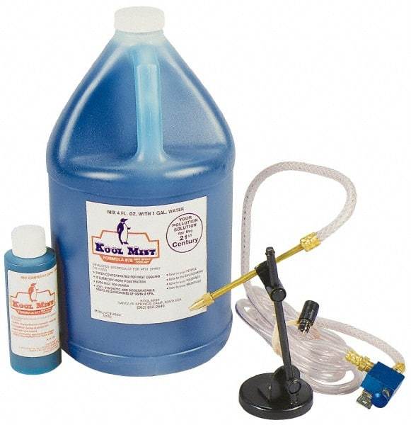 Kool Mist - Tankless Mist Coolant Unit - 4' Coolant Line Length, 4" Hose Length - All Tool & Supply