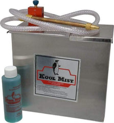 Kool Mist - 1 Outlet, 1 Gal Tank Capacity, Stainless Steel Tank Mist Coolant System - 4' Coolant Line Length, 6" Hose Length, 5/16" Nozzle Diam - All Tool & Supply