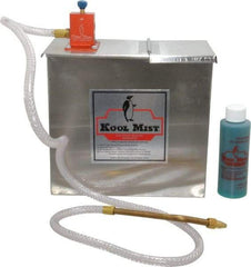 Kool Mist - 1 Outlet, 1 Gal Tank Capacity, Stainless Steel Tank Mist Coolant System - 4' Coolant Line Length, 6" Hose Length, 5/16" Nozzle Diam - All Tool & Supply