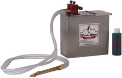 Kool Mist - 2 Outlet, 1 Gal Tank Capacity, Stainless Steel Tank Mist Coolant System - 4' Coolant Line Length, 6" Hose Length, 5/16" Nozzle Diam - All Tool & Supply