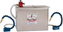 Kool Mist - 3 Outlet, 3 Gal Tank Capacity, Stainless Steel Tank Mist Coolant System - 4' Coolant Line Length, 18" Hose Length, 5/16" Nozzle Diam - All Tool & Supply