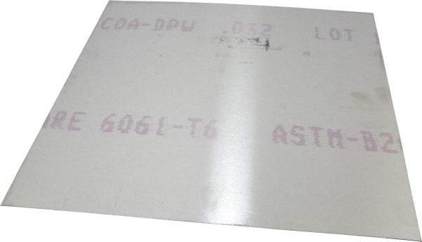 Value Collection - 0.032 Inch Thick x 12 Inch Wide x 12 Inch Long, Aluminum Sheet - Alloy 6061-T6 - All Tool & Supply