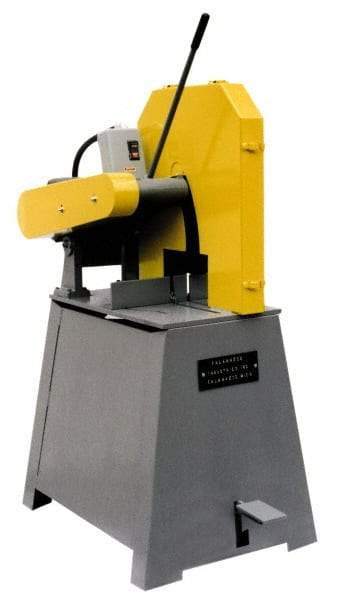 Kalamazoo - 16 or 18" Blade Diam, 1" Arbor Hole, Straight Chop & Cutoff Saw - 3 Phase, 2,500 RPM, 10 hp, 220/440 Volts, 3" in Solids at 90°, 4" in Pipe at 90° - All Tool & Supply