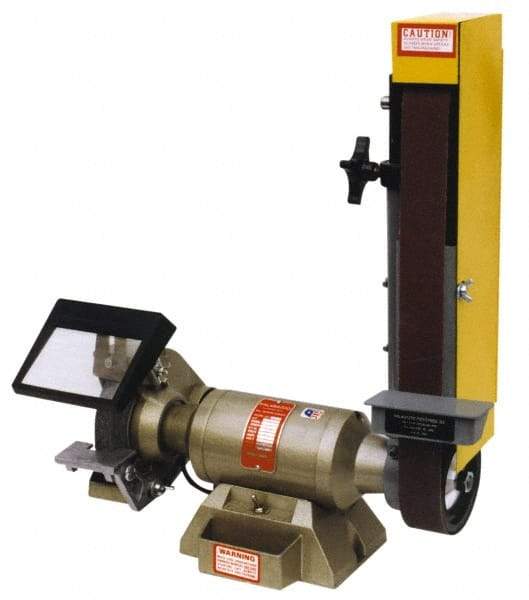 Kalamazoo - 48 Inch Long x 2 Inch Wide Belt, 7 Inch Diameter, Horizontal and Vertical Combination Sanding Machine - 3,450 Ft./min Belt Speed, 1/2 HP, Single Phase, 5/8" Arbor - All Tool & Supply