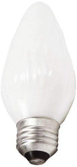 Philips - 40 Watt Incandescent Decorative Medium Screw Lamp - 2,700°K Color Temp, 300 Lumens, 120 Volts, Dimmable, F15, 2,000 hr Avg Life - All Tool & Supply