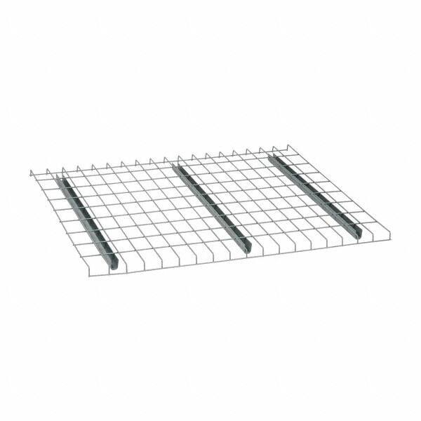 Nashville Wire - 46" Wide, 1-1/2" High, Open Shelving Welded Wire Decking - Steel, 36" Deep, Use with Pallet Racks - All Tool & Supply