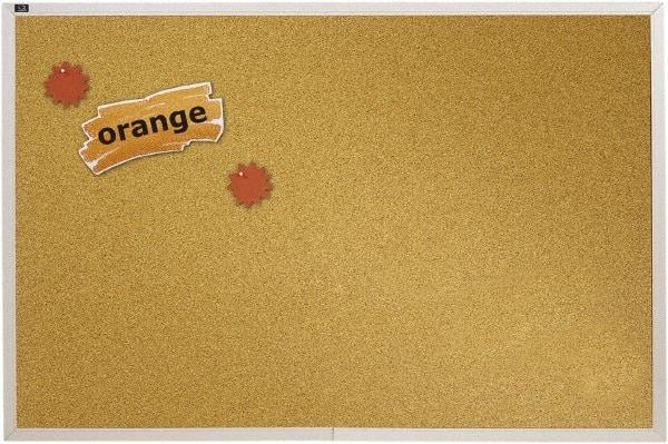 Quartet - 96" Wide x 48" High Open Cork Bulletin Board - Natural (Color) - All Tool & Supply