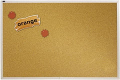 Quartet - 96" Wide x 48" High Open Cork Bulletin Board - Natural (Color) - All Tool & Supply