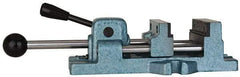 Wilton - 4-11/16" Jaw Opening Capacity x 1-5/16" Throat Depth, Horizontal Drill Press Vise - 4" Wide x 1-5/16" High Jaw, Stationary Base, Standard Speed, 14-1/2" OAL x 4.3" Overall Height, Cast Iron - All Tool & Supply