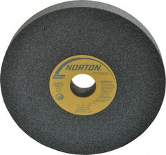 Norton - 8" Diam x 1-1/4" Hole x 1" Thick, J Hardness, 60 Grit Surface Grinding Wheel - Silicon Carbide, Type 1, Medium Grade, 3,600 Max RPM, Vitrified Bond, No Recess - All Tool & Supply