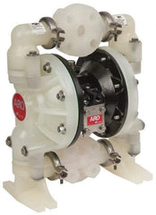 ARO/Ingersoll-Rand - 1" NPT, Nonmetallic, Air Operated Diaphragm Pump - PTFE Diaphragm, Polypropylene Housing - All Tool & Supply