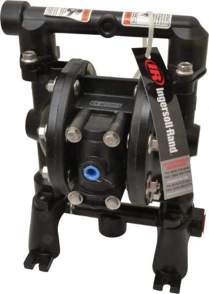 ARO/Ingersoll-Rand - 1/2" NPT, Metallic, Air Operated Diaphragm Pump - Nitrile Diaphragm, Aluminum Housing - All Tool & Supply