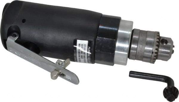 Florida Pneumatic - 1/4" Keyed Chuck - Inline Handle, 20,000 RPM, 4 CFM, 0.3333 hp, 60-90 psi - All Tool & Supply