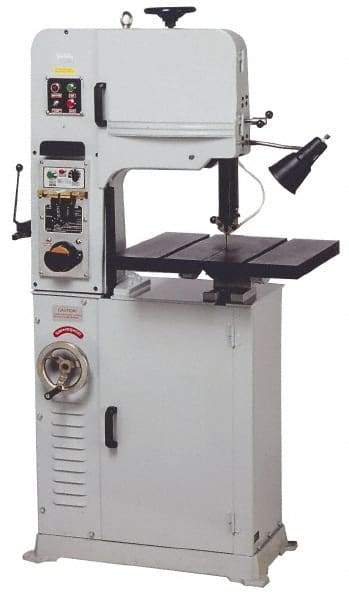 Vectrax - 39-3/4 Inch Throat Capacity, Variable Speed Pulley Vertical Bandsaw - 20 to 394 m/min, 2 HP, Three Phase - All Tool & Supply