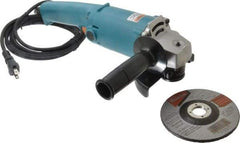 Makita - 5" Wheel Diam, 10,000 RPM, Corded Angle & Disc Grinder - 5/8-11 Spindle, 115 Volts, 9 Amps - All Tool & Supply