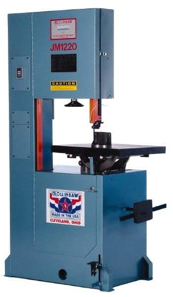 Roll-In Saw - 20 Inch Throat Capacity, Vertical Bandsaw - 70 to 500 SFPM, 2 HP, Three Phase - All Tool & Supply