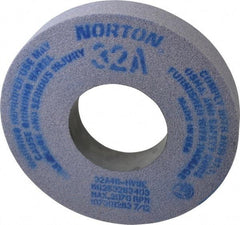 Norton - 12" Diam x 5" Hole x 2" Thick, H Hardness, 46 Grit Surface Grinding Wheel - Aluminum Oxide, Type 1, Coarse Grade, 2,070 Max RPM, Vitrified Bond, No Recess - All Tool & Supply