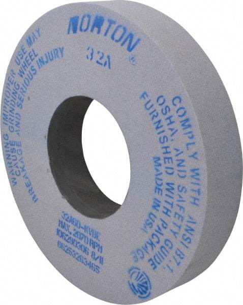 Norton - 12" Diam x 5" Hole x 2" Thick, K Hardness, 60 Grit Surface Grinding Wheel - Aluminum Oxide, Type 1, Medium Grade, 2,070 Max RPM, Vitrified Bond, No Recess - All Tool & Supply