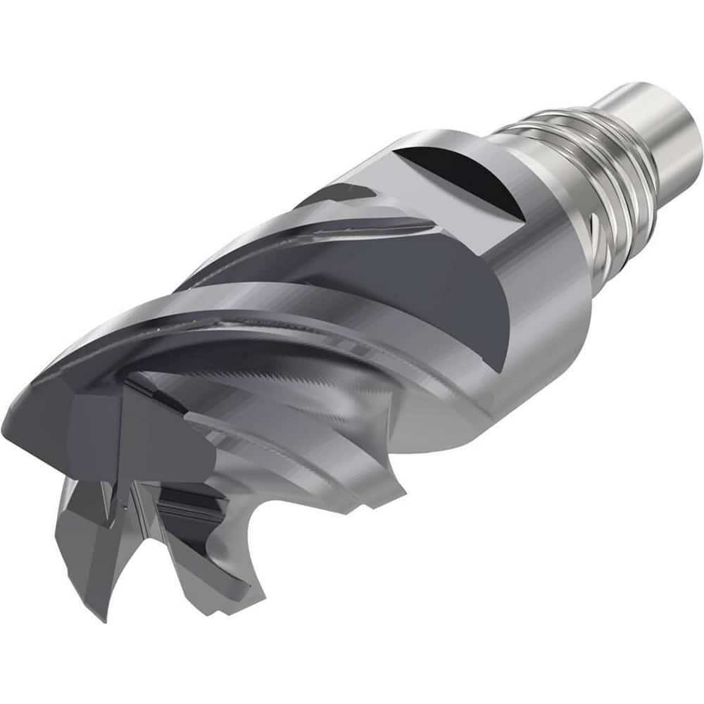 Corner Radius & Corner Chamfer End Mill Heads; Mill Diameter (Inch): 1/2; Mill Diameter (Decimal Inch): 0.5000; Connection Type: E12; Overall Length (Decimal Inch): 1.4488; Centercutting: Yes; Corner Radius (Decimal Inch): 0.0300; Minimum Helix Angle: 48;