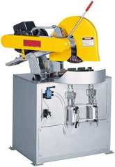 Everett - 20 or 22" Blade Diam, 1" Arbor Hole, Miter Chop & Cutoff Saw - 3 Phase, 20 hp, 230 Volts, 3" in Solids at 90°, 2-1/2" in Solids at 45° - All Tool & Supply