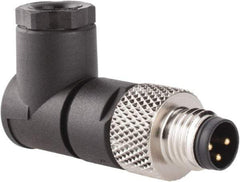 Brad Harrison - 4 Amp, Male 90° Field Attachable Connector Sensor and Receptacle - 60 VAC, 75 VDC, IP67 Ingress Rating - All Tool & Supply