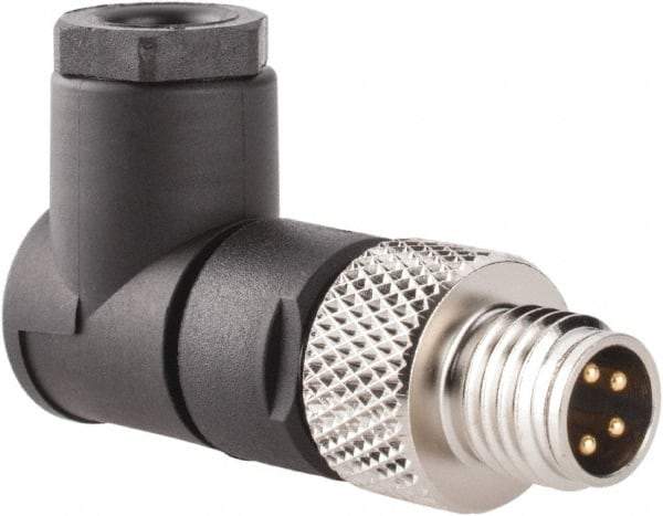 Brad Harrison - 4 Amp, Male 90° Field Attachable Connector Sensor and Receptacle - 60 VAC, 75 VDC, IP67 Ingress Rating - All Tool & Supply