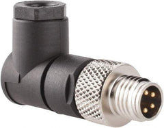 Brad Harrison - 4 Amp, Male 90° Field Attachable Connector Sensor and Receptacle - 60 VAC, 75 VDC, IP67 Ingress Rating - All Tool & Supply