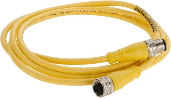 Brad Harrison - Female to Male Cordset Sensor and Receptacle - 250 VAC/VDC, 2m Cable Length, IP68 Ingress Rating - All Tool & Supply