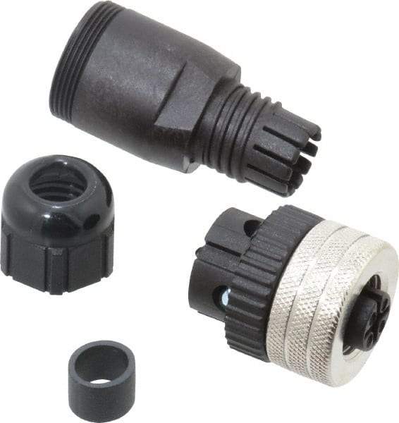 Brad Harrison - 4 Amp, Female Straight Field Attachable Connector Sensor and Receptacle - 250 VAC, 300 VDC, IP67 Ingress Rating - All Tool & Supply