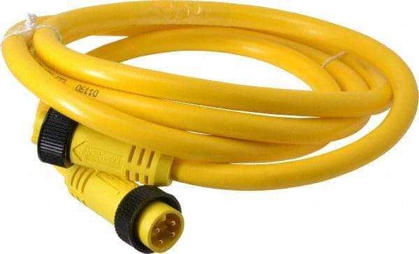 Brad Harrison - 10 Amp, Female Straight, Male Straight Cordset Sensor and Receptacle - 600 Volt, 1.83m Cable Length, IP67 Ingress Rating - All Tool & Supply