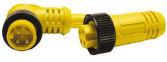 Brad Harrison - 8 Amp, Female Straight, Male Straight Cordset Sensor and Receptacle - 600 Volt, 1.83m Cable Length, IP67 Ingress Rating - All Tool & Supply