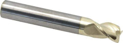 Accupro - 1/2", 3 Flute, Single End, Solid Carbide, 0.02" Corner Radius End Mill - 3" OAL, 37° Helix, Right Hand Flute, 5/8" LOC, Right Hand Cut - All Tool & Supply