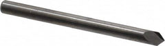 Accupro - 1/8" Diam 2 Flute Single End Solid Carbide Chamfer Mill - All Tool & Supply