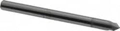 Accupro - 1/8" Diam 2 Flute Single End Solid Carbide Chamfer Mill - All Tool & Supply