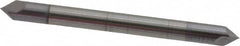 Accupro - 1/8" Diam 2 Flute Double End Solid Carbide Chamfer Mill - All Tool & Supply