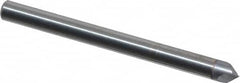 Accupro - 1/8" Diam 2 Flute Single End Solid Carbide Chamfer Mill - All Tool & Supply