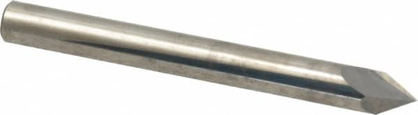 Accupro - 1/4" Diam 2 Flute Single End Solid Carbide Chamfer Mill - All Tool & Supply