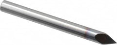 Accupro - 1/4" Diam 2 Flute Single End Solid Carbide Chamfer Mill - All Tool & Supply