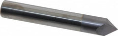 Accupro - 3/8" Diam 2 Flute Single End Solid Carbide Chamfer Mill - All Tool & Supply