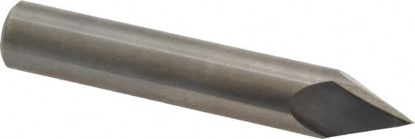 Accupro - 1/2" Diam 2 Flute Single End Solid Carbide Chamfer Mill - All Tool & Supply